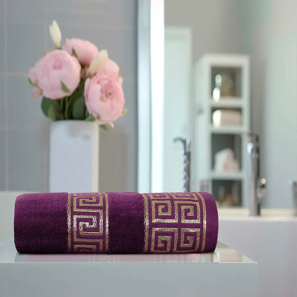 Premium Cotton Towel- Violet