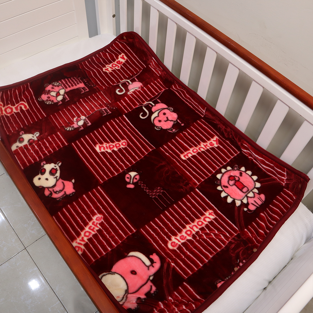 Baby Blanket Baby Luv-Berry Maroon