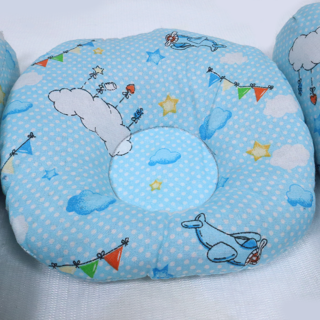 Baby Pillow Set 3 Pcs-Blue