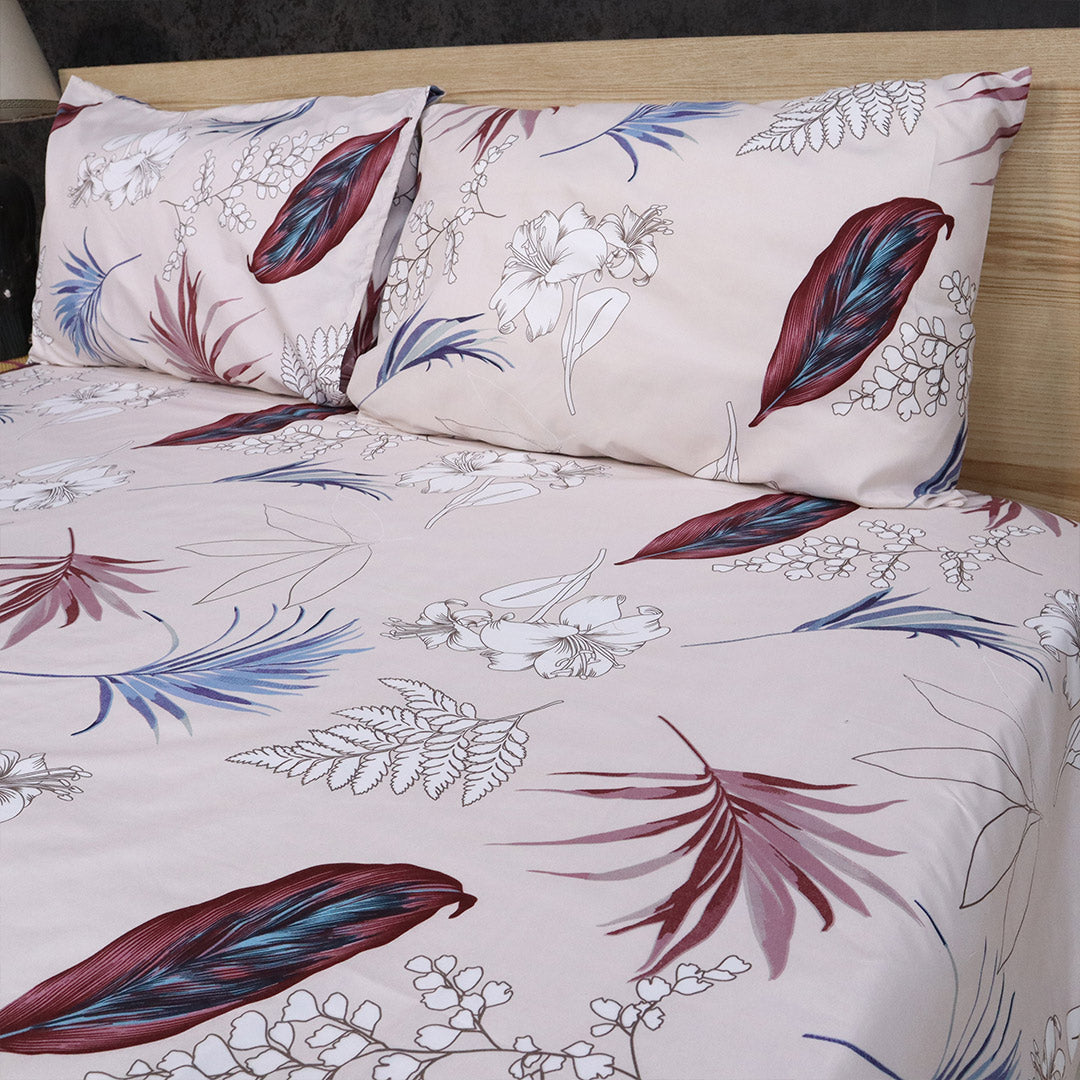 Bed Sheet Fantasy King Bed-Dusky Flora