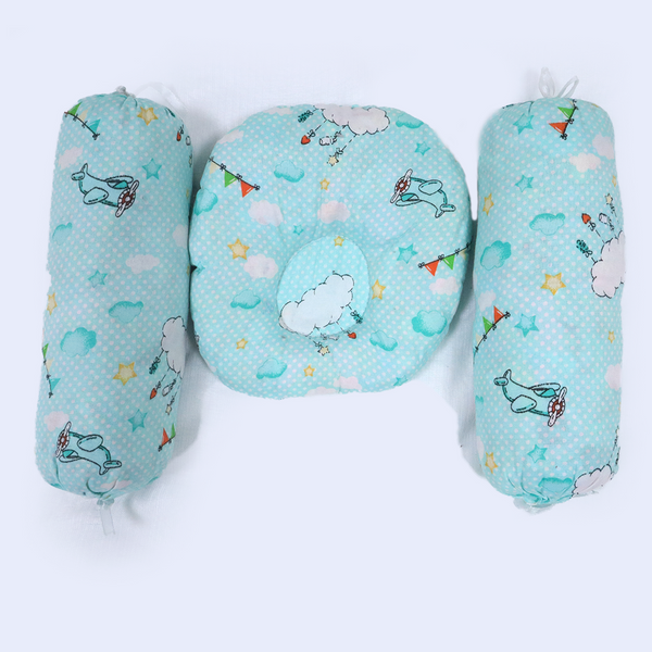 Baby Pillow Set 3 Pcs- Mint