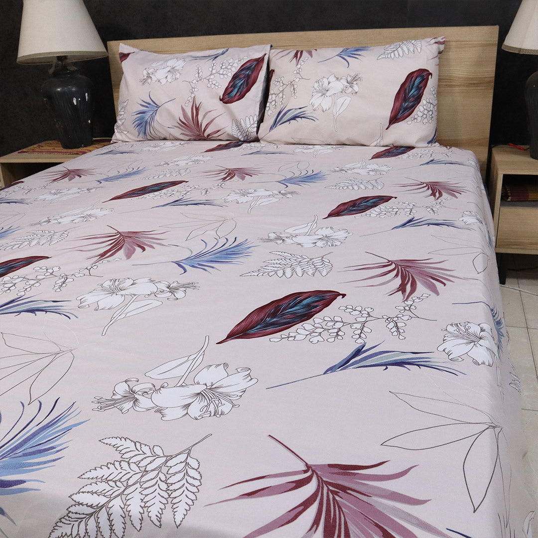 Bed Sheet Fantasy King Bed-Dusky Flora