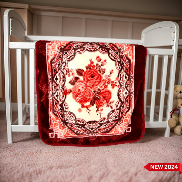Baby Blanket Royal Embossed Rosy