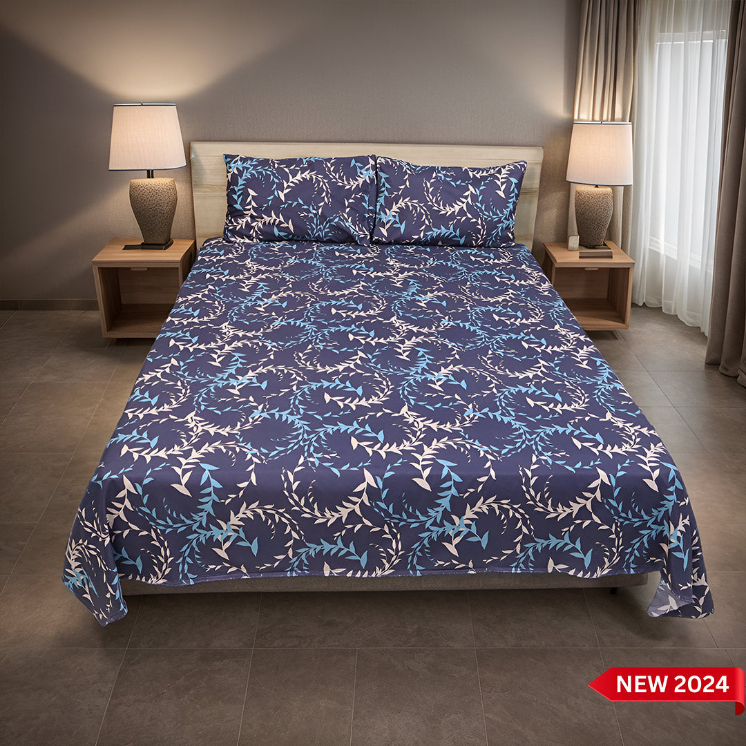 Bed Sheet Fantasy King Bed-Midnight Forest