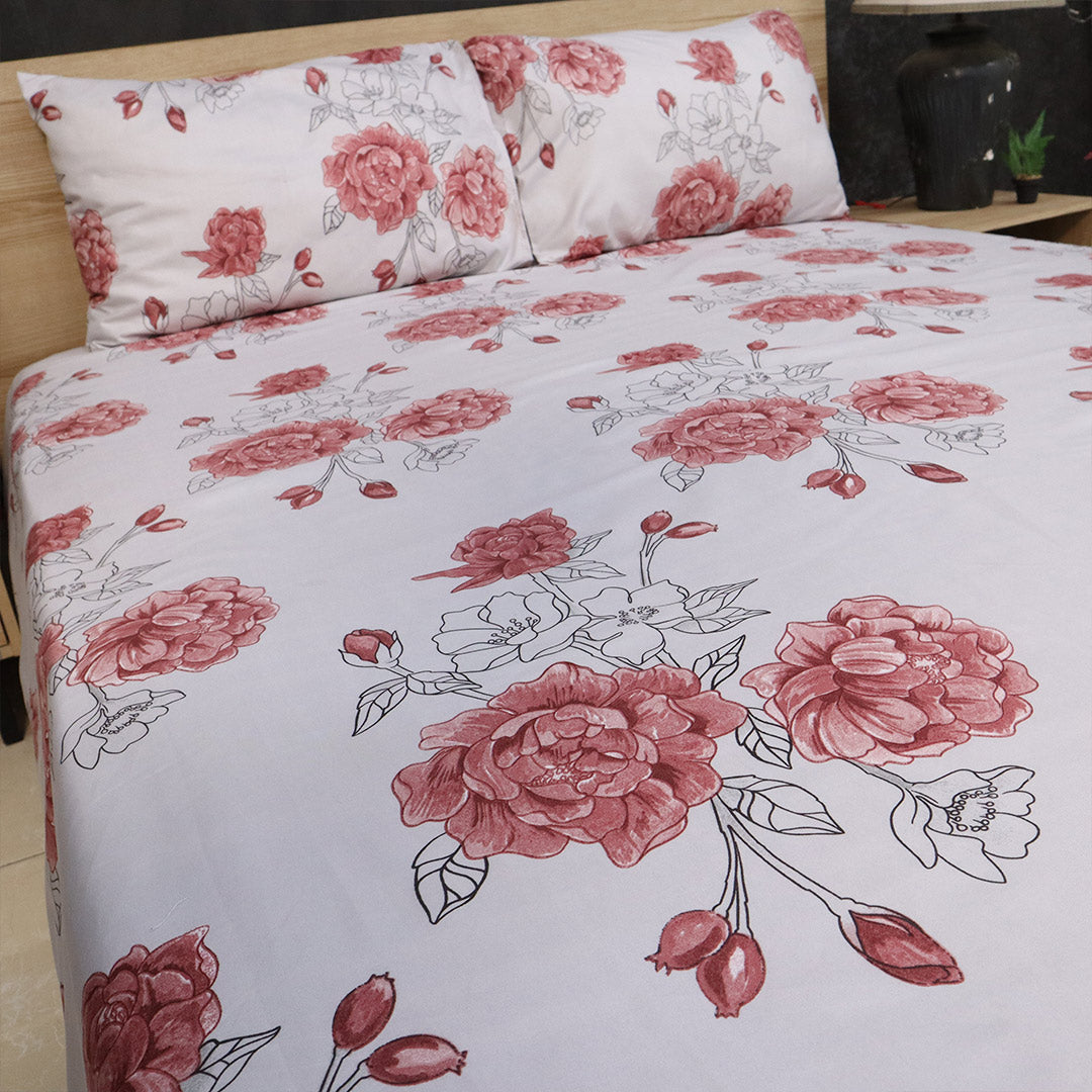 Bed Sheet Fantasy King Bed-Rosette