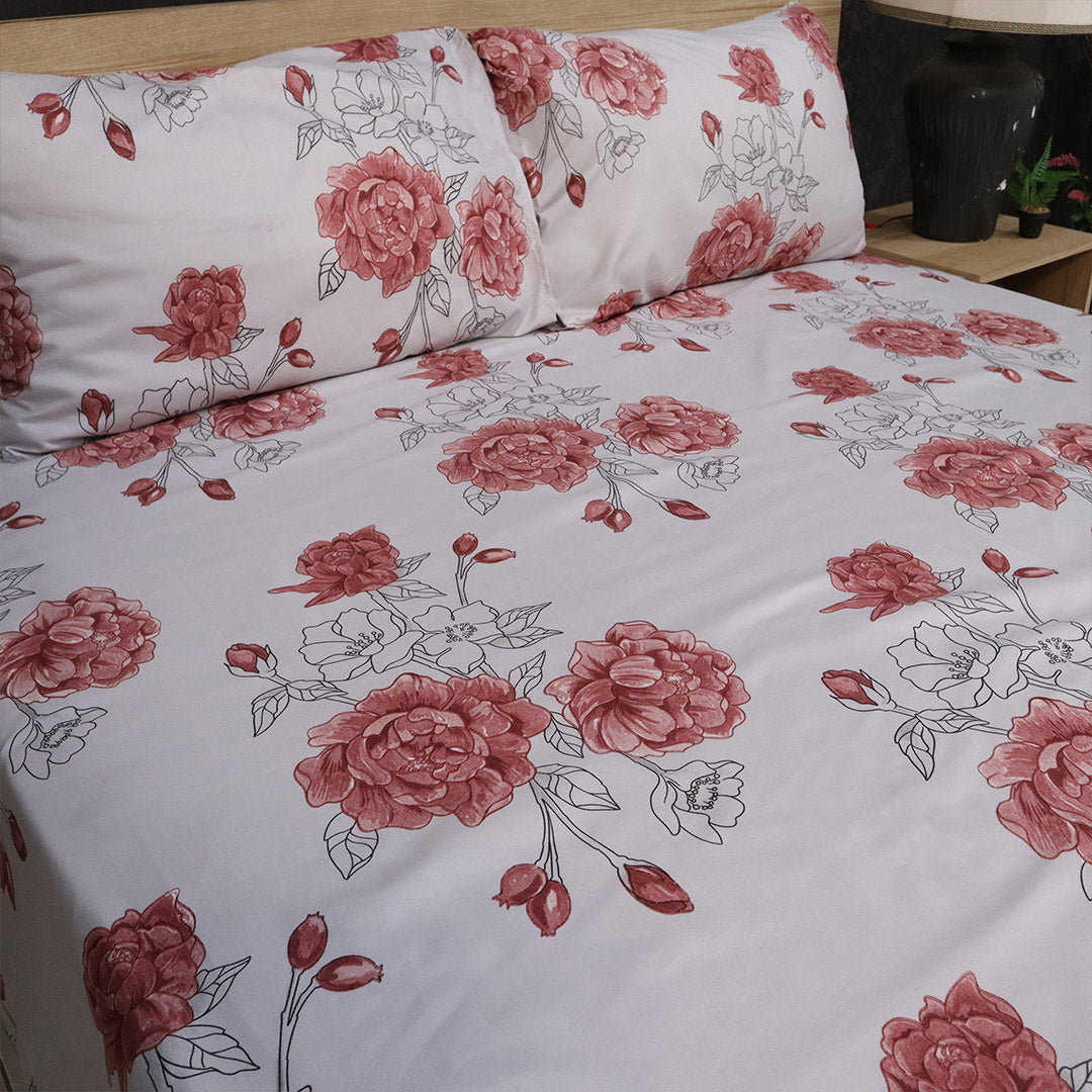 Bed Sheet Fantasy King Bed-Rosette