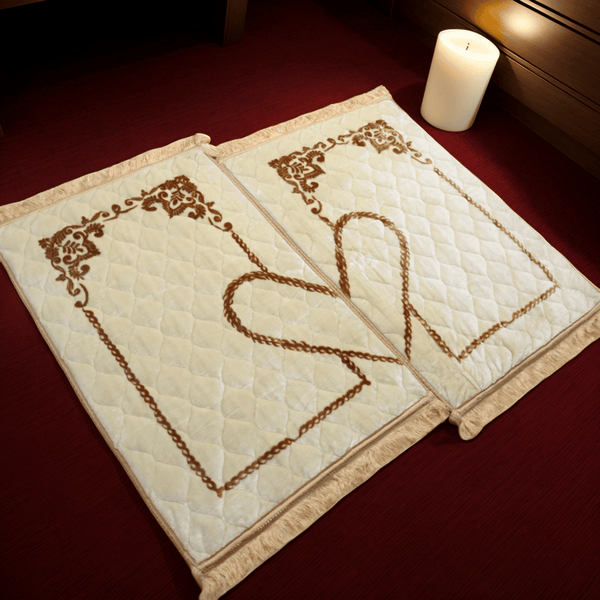 Couple Prayer Mat-Creme