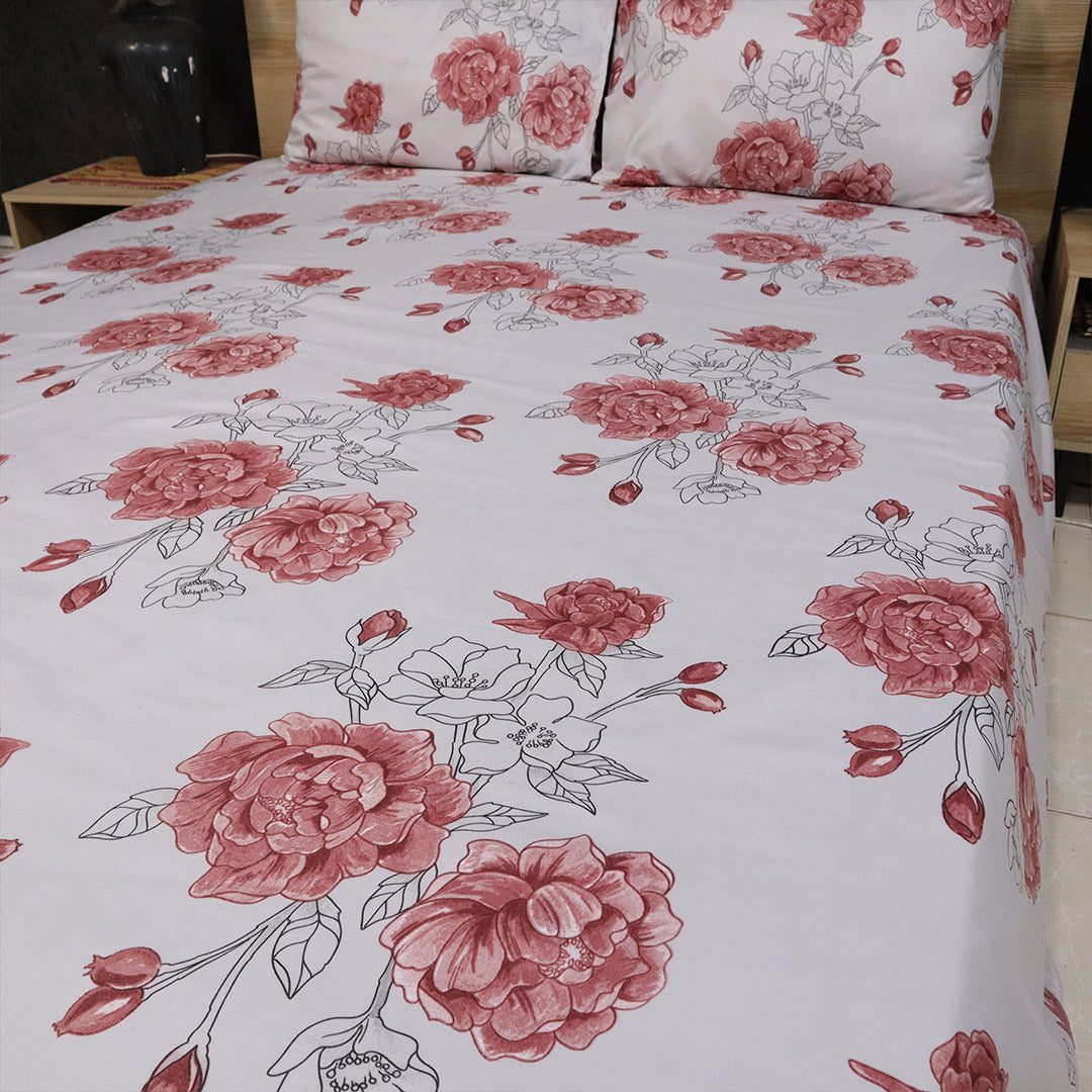 Bed Sheet Fantasy King Bed-Rosette