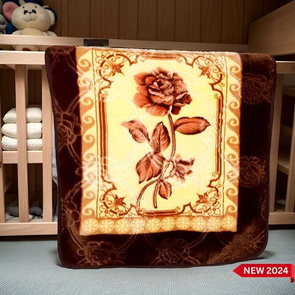 Baby Blanket Royal Embossed Amber Garden