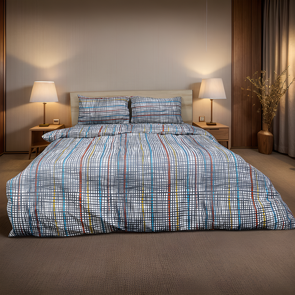 Fantasy Duvet Cover Set Gridlines