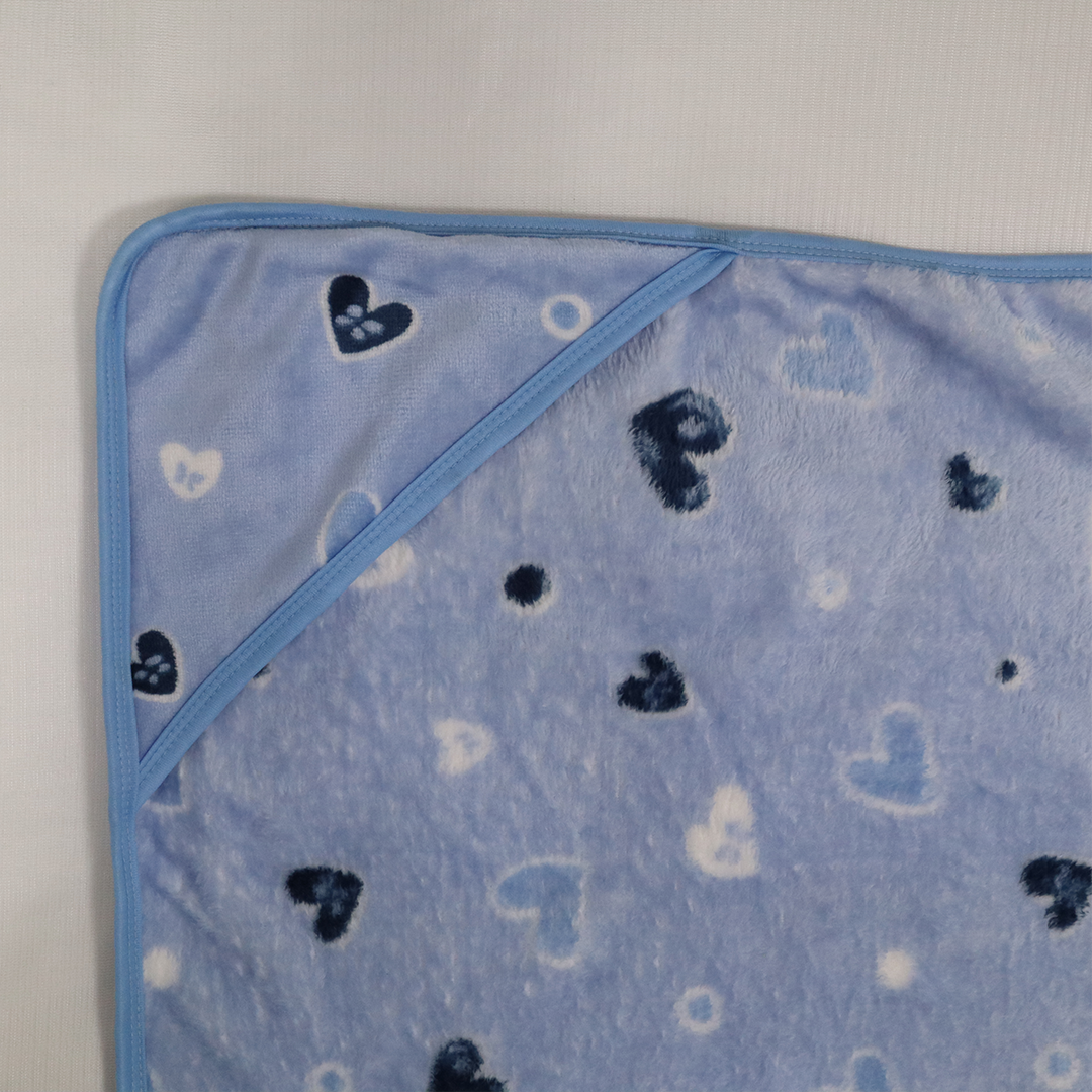 Cuddle Me Swaddle Blanket Hood- Blue