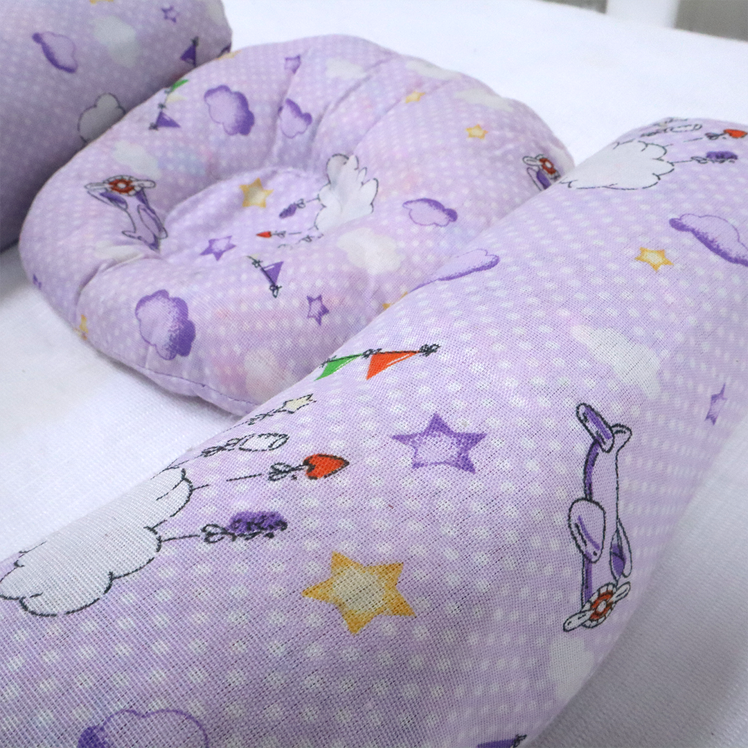 Baby Pillow Set 3 Pcs-Purple