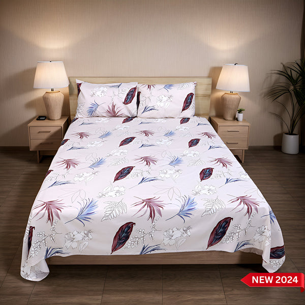 Bed Sheet Fantasy King Bed-Dusky Flora