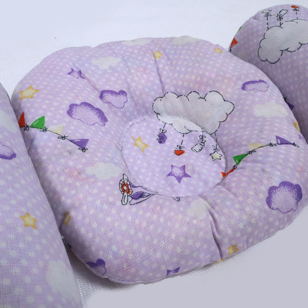 Baby Pillow Set 3 Pcs-Purple