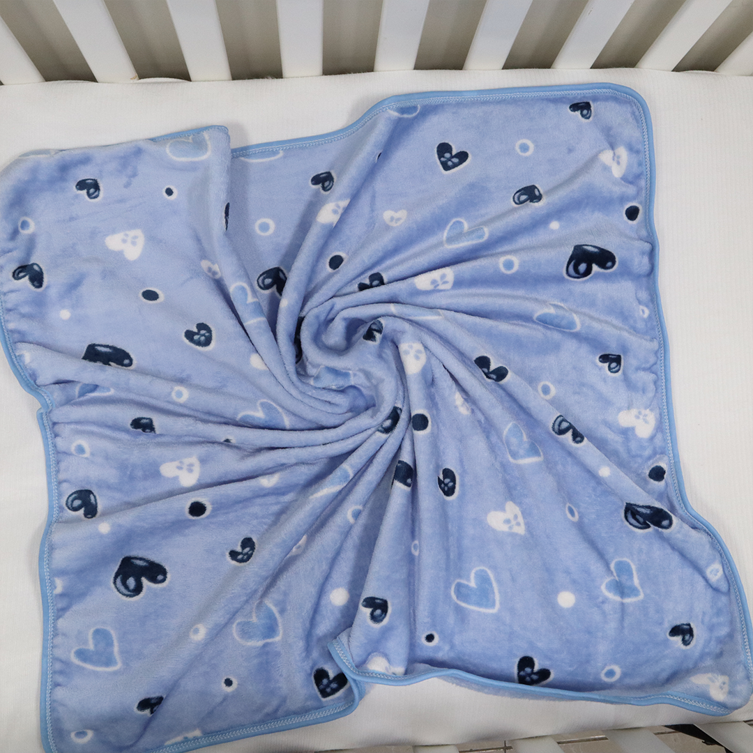 Cuddle Me Swaddle Blanket Hood- Blue