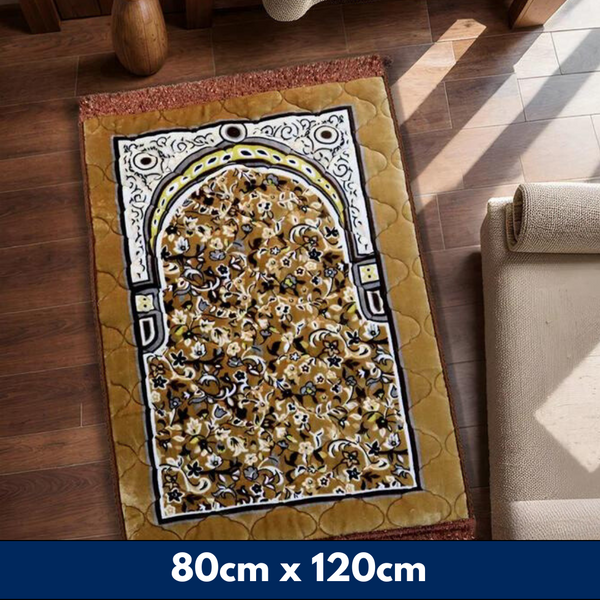 Mughal Plus Cloudy Janamaz Prayer Mat-Sandstone