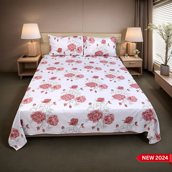 Bed Sheet Fantasy King Bed-Rosette