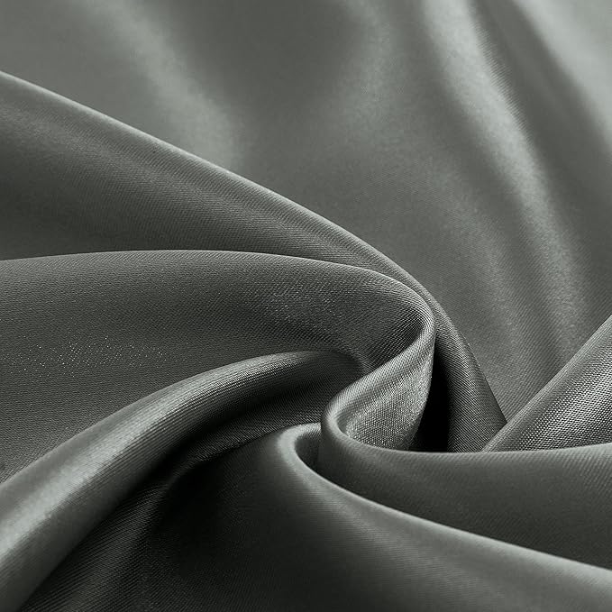 Silk Satin Fitted Bed Sheet Grey