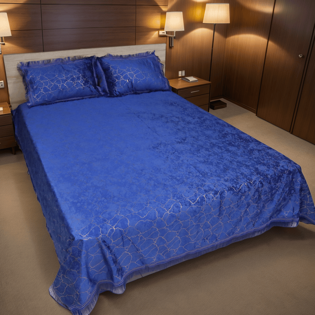 Regal Decor Bed Set Royal Blue