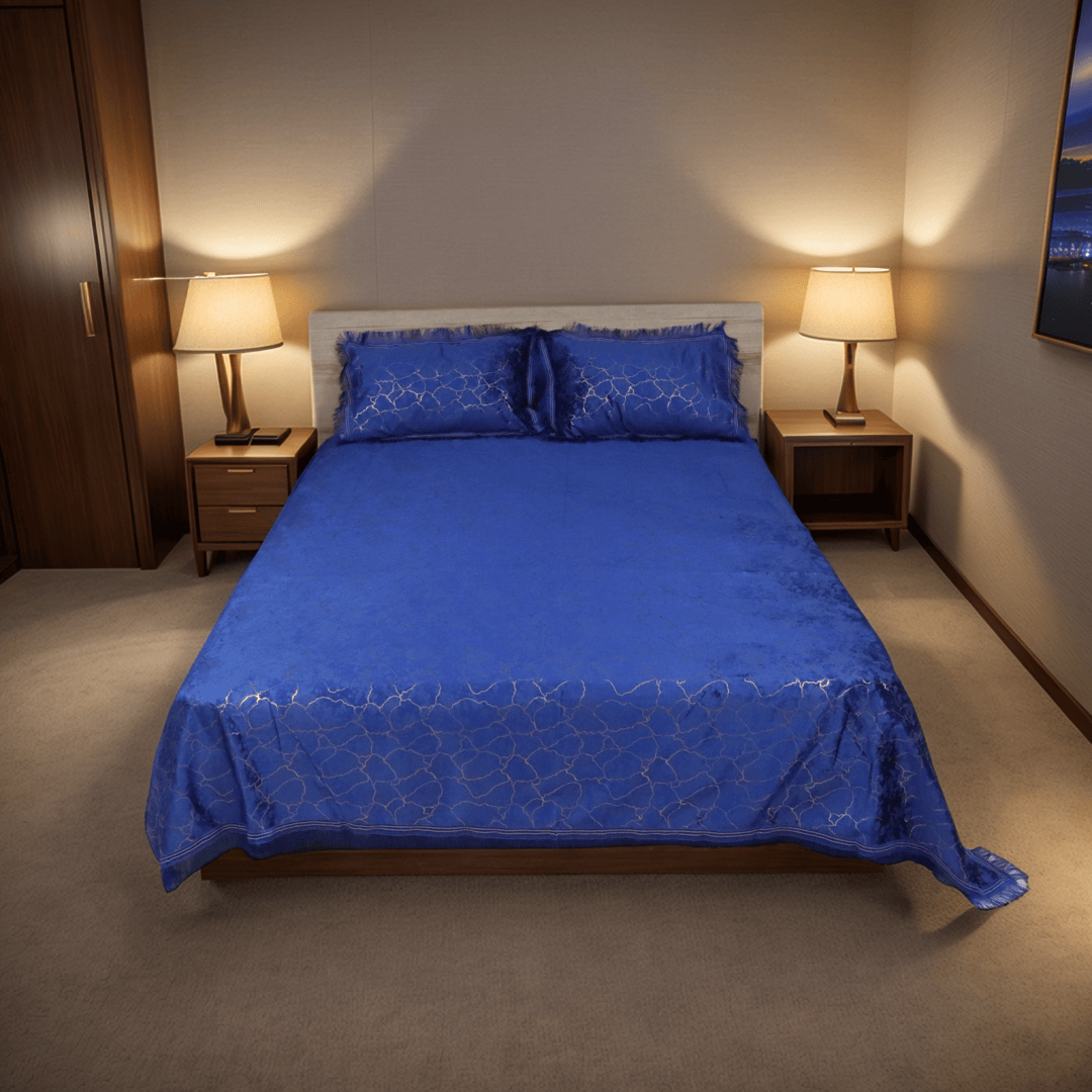 Regal Decor Bed Set Royal Blue