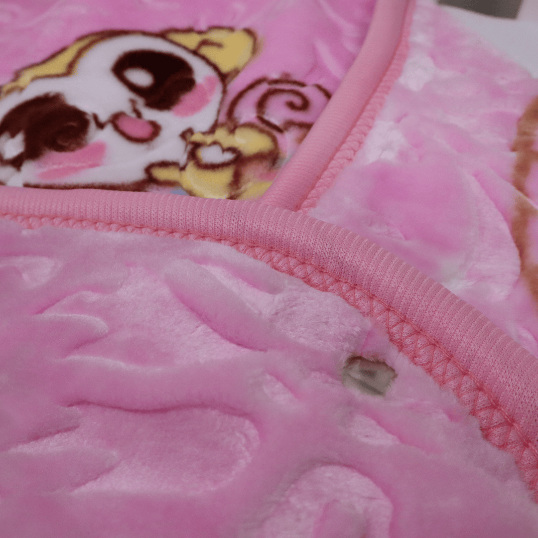 Baby Blanket Hooded - Tiny Tots Hood - Pink Color