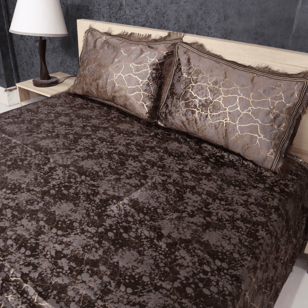 Regal Decor Bed Set Brown Oak