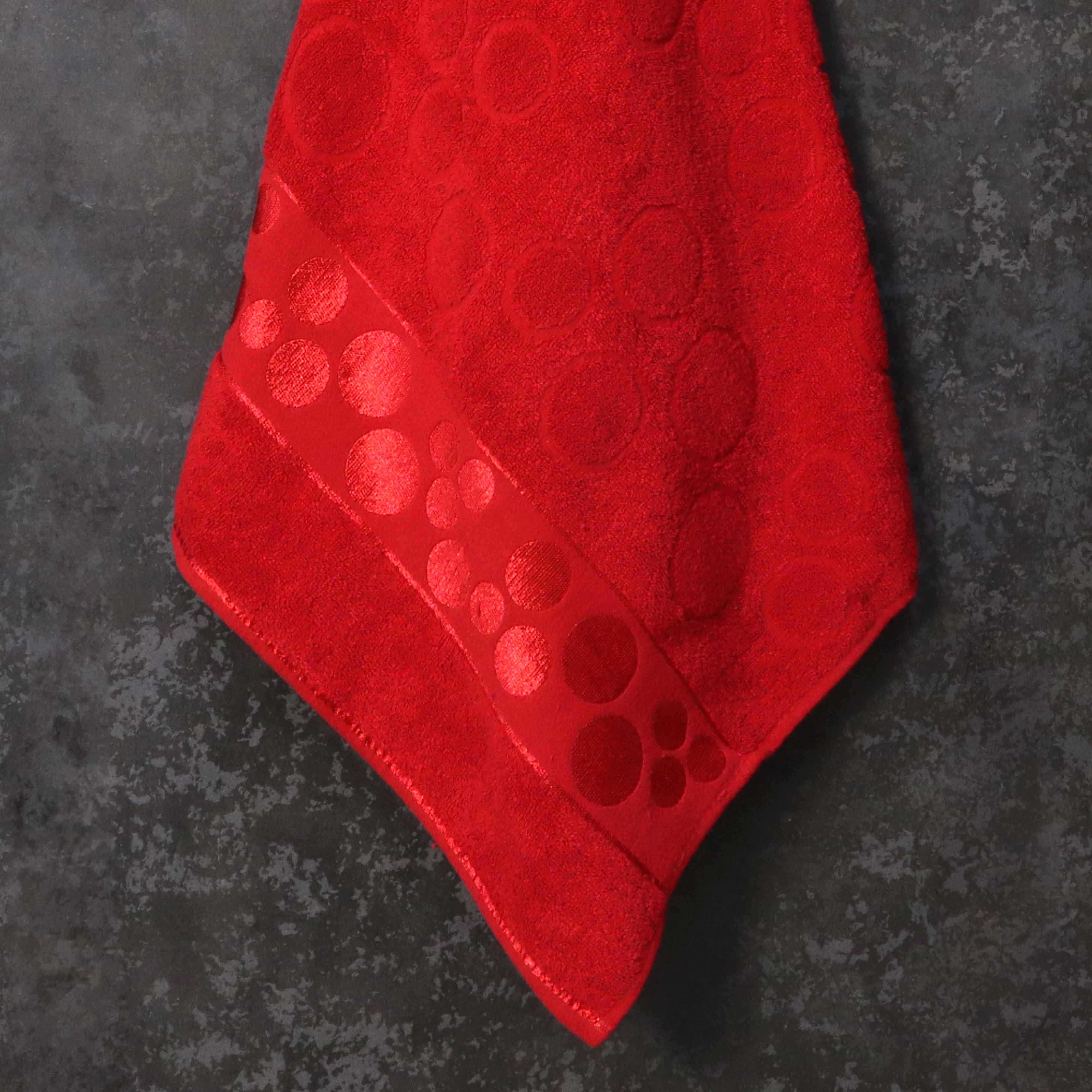 Premium Circle Cotton Towel- Red