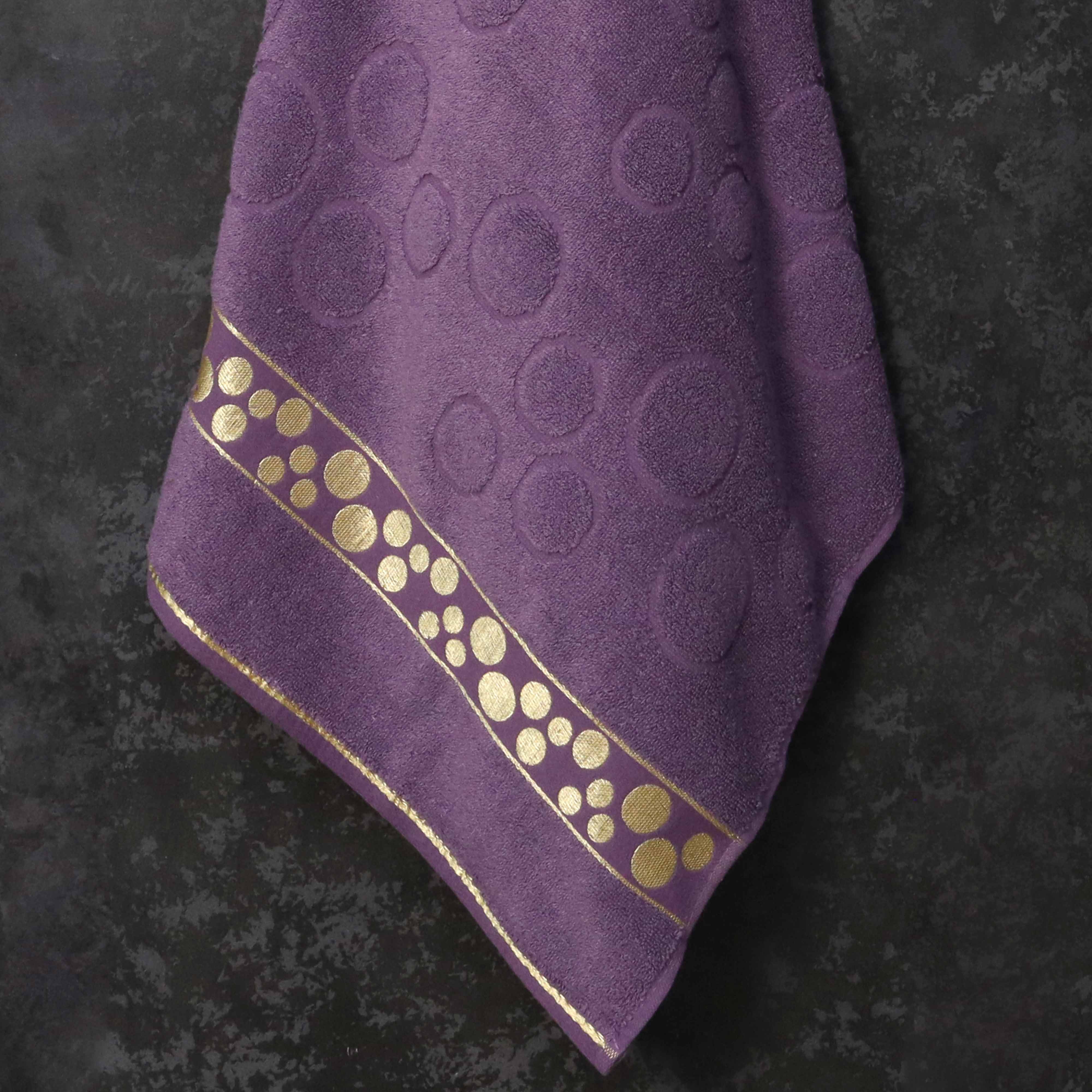 Premium Circle Cotton Towel- Lilac