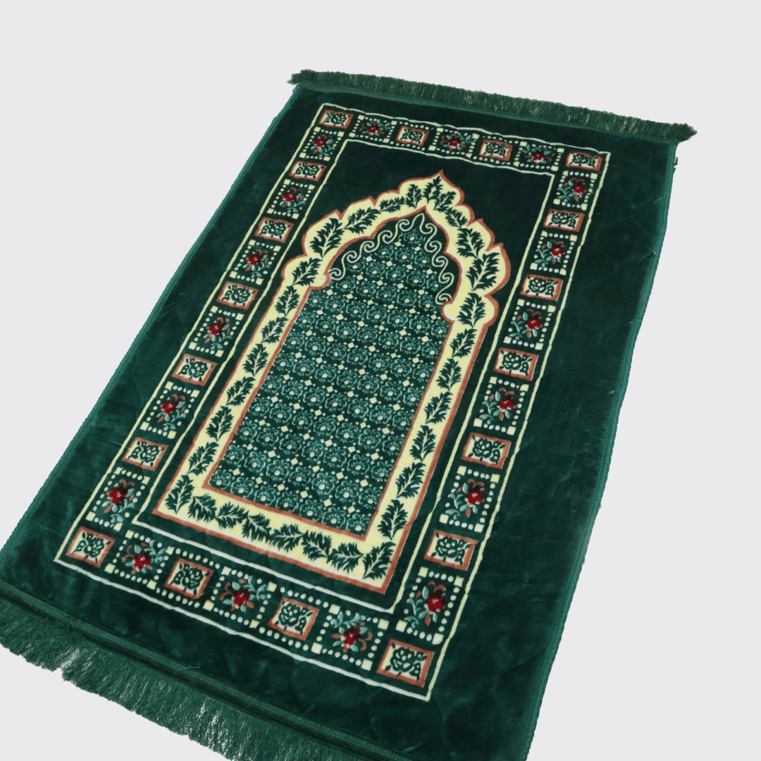 Mughal Janamaz Printed Prayer Mat-Clover