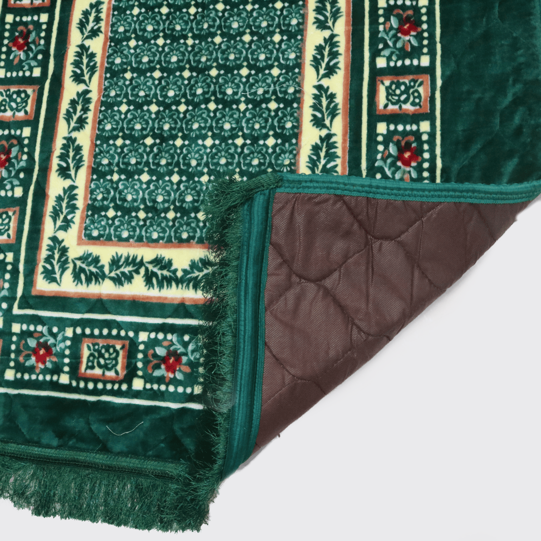 Mughal Janamaz Printed Prayer Mat-Clover