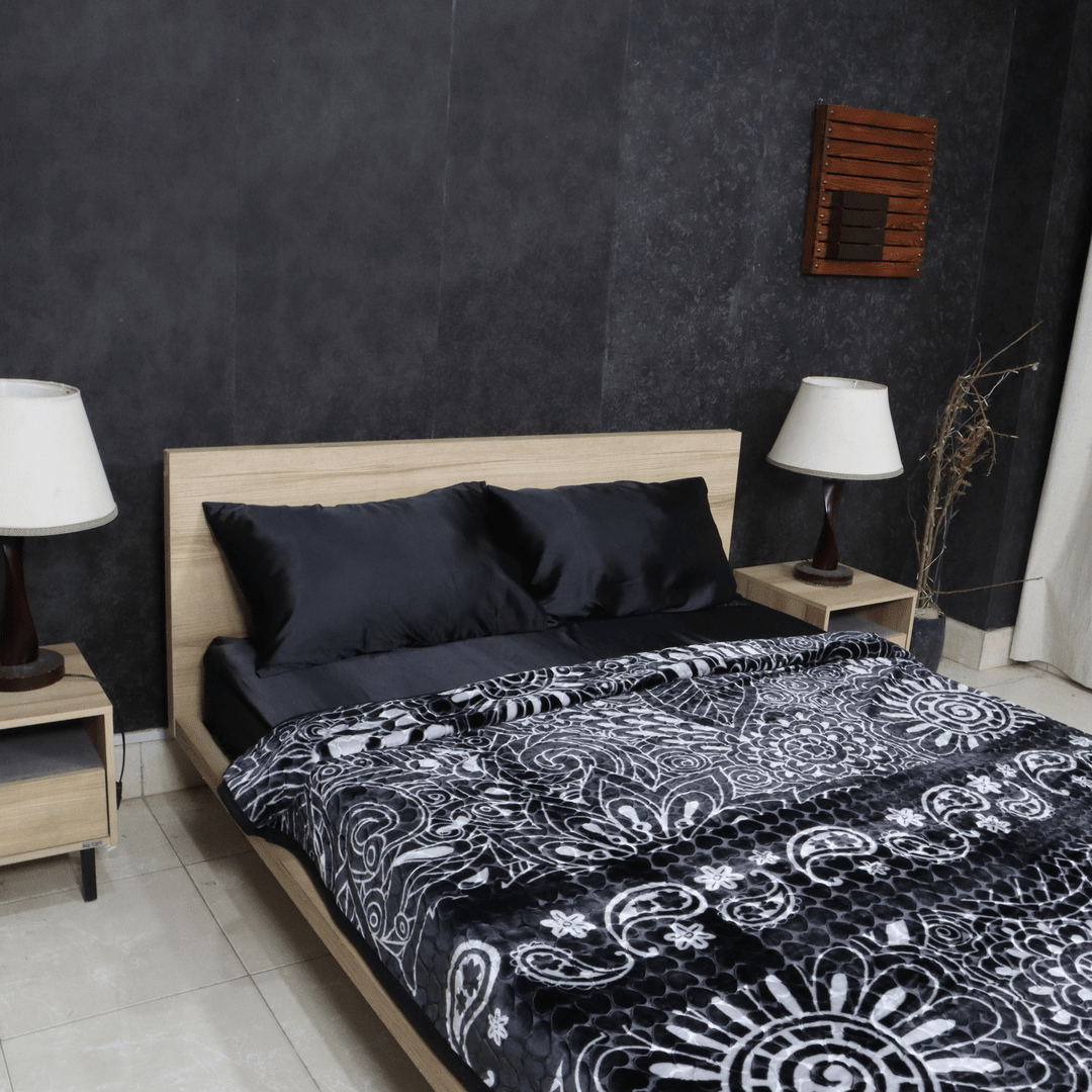 Double Bed Blanket Artistic-Slate