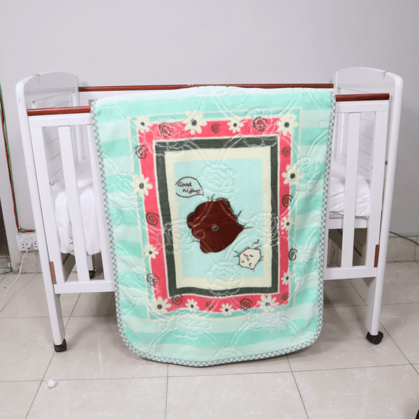 Tiny Tots Cot Baby Blanket-Dewy Mint