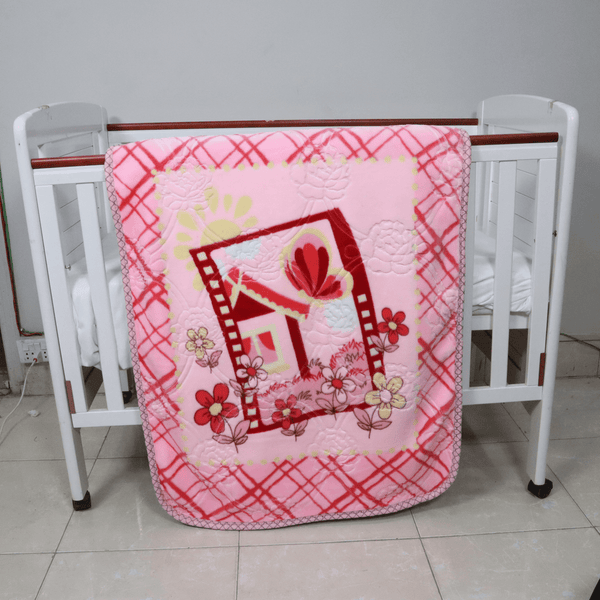 Tiny Tots Cot Baby Blanket-Ballet Pink