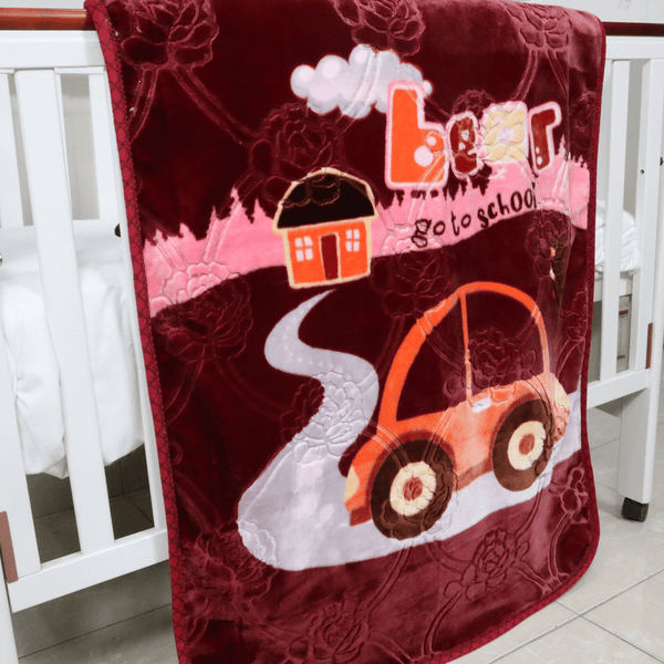 Tiny Tots Cot Baby Blanket-Berry Bliss