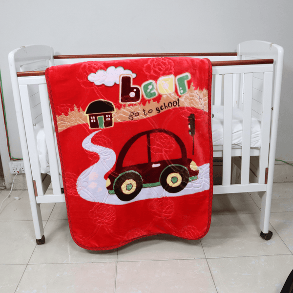 Tiny Tots Cot Baby Blanket-Ruby Glow