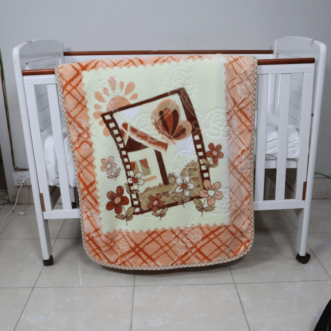 Tiny Tots Cot Baby Blanket-Amber