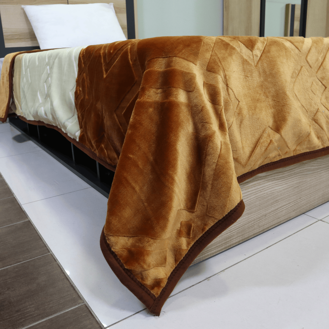 Emperor Single Bed Blanket Caramel