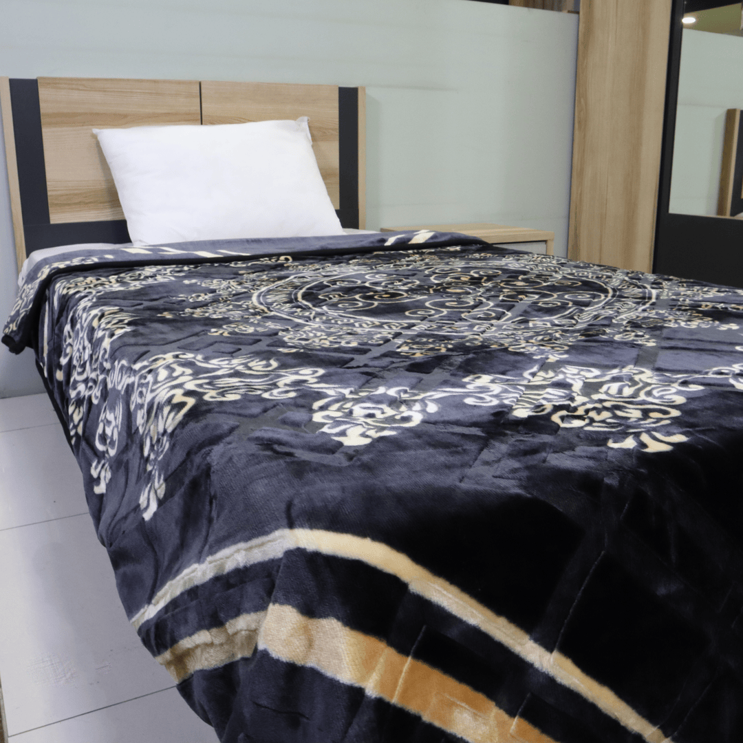 Emperor Single Bed Blanket Black