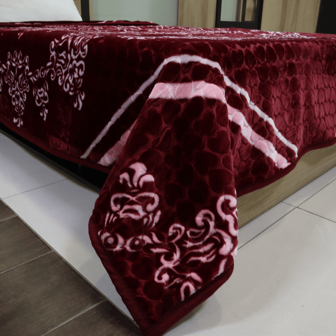 Emperor Single Bed Blanket Marsala