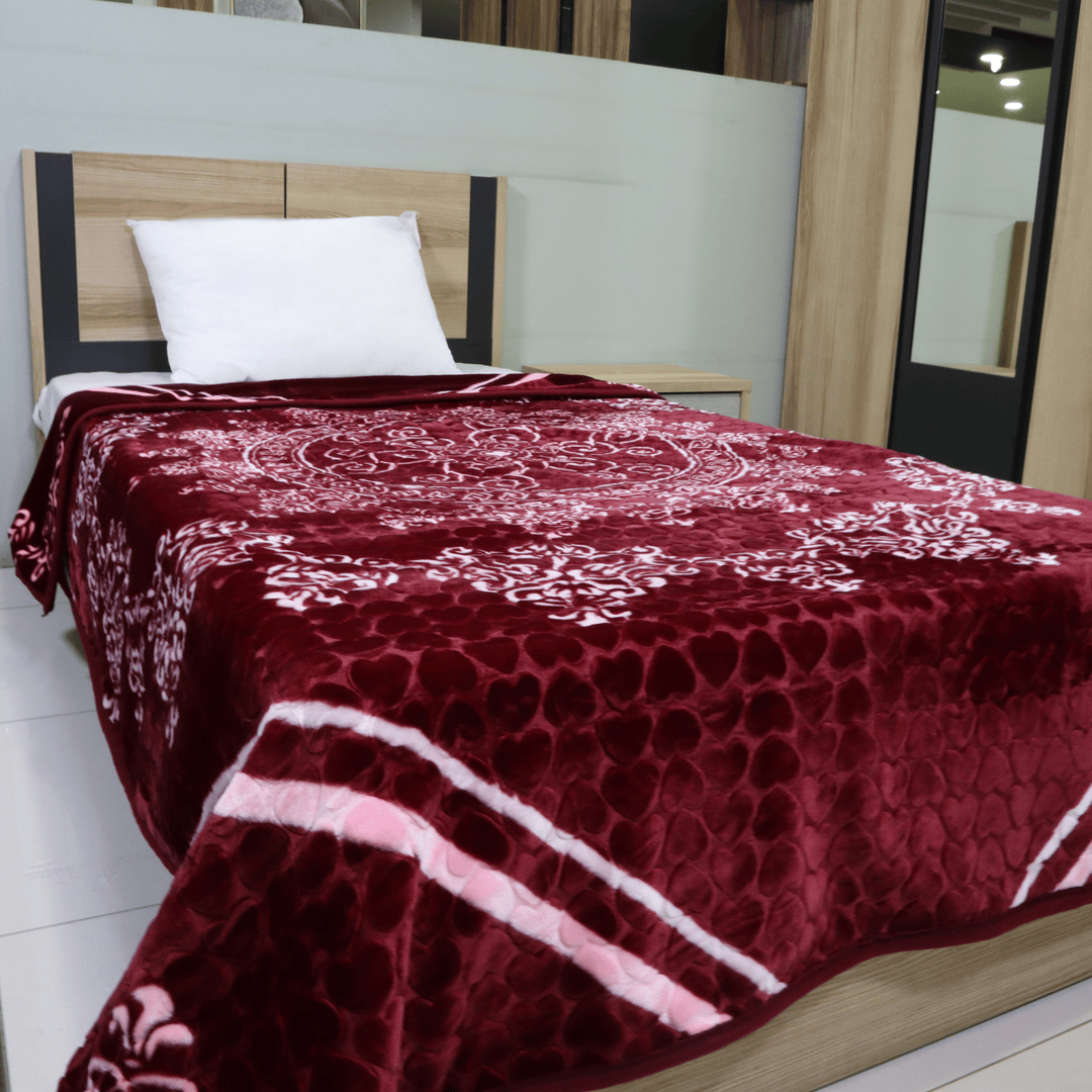 Emperor Single Bed Blanket Marsala