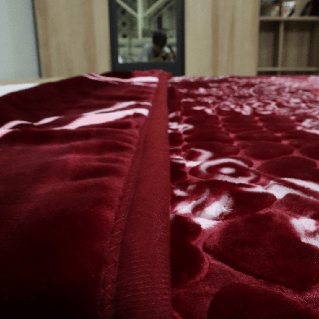 Emperor Single Bed Blanket Marsala