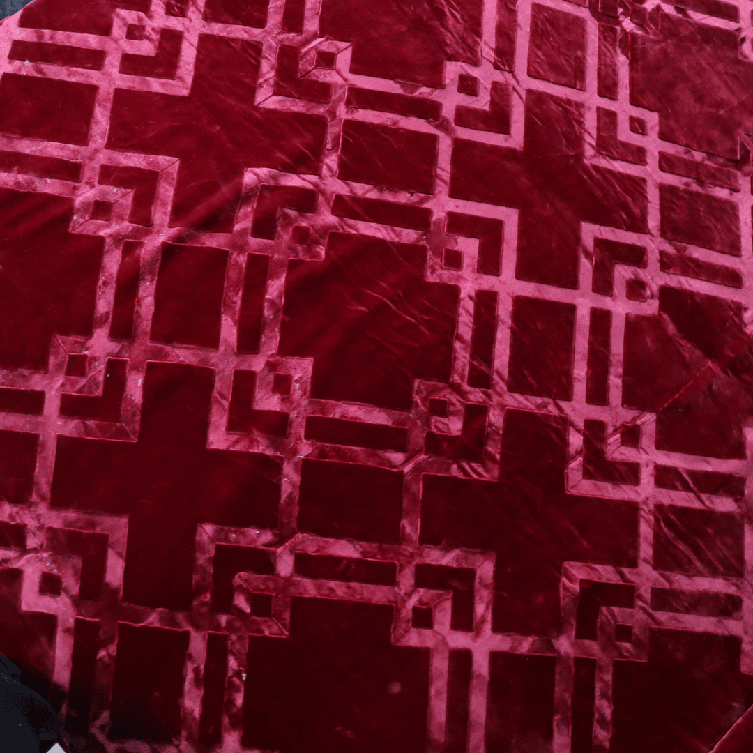 Moonlight Cloudy Bed Blanket-Merlot