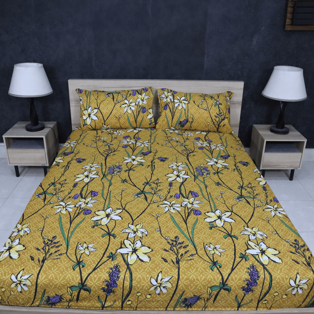 Fantasy Fitted Bed Sheet-Marigold