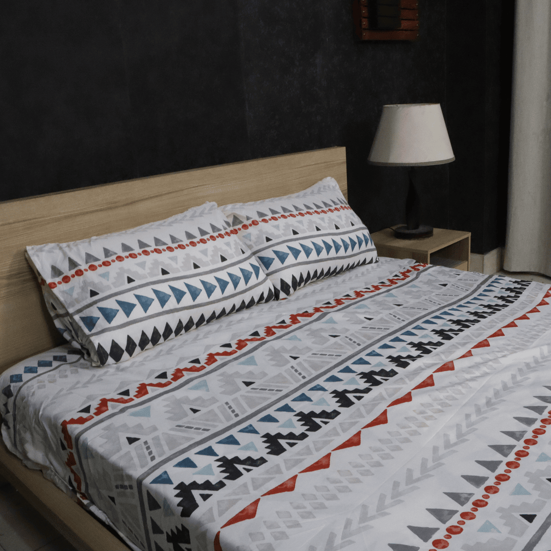 Fantasy Fitted Bed Sheet-Gridlines