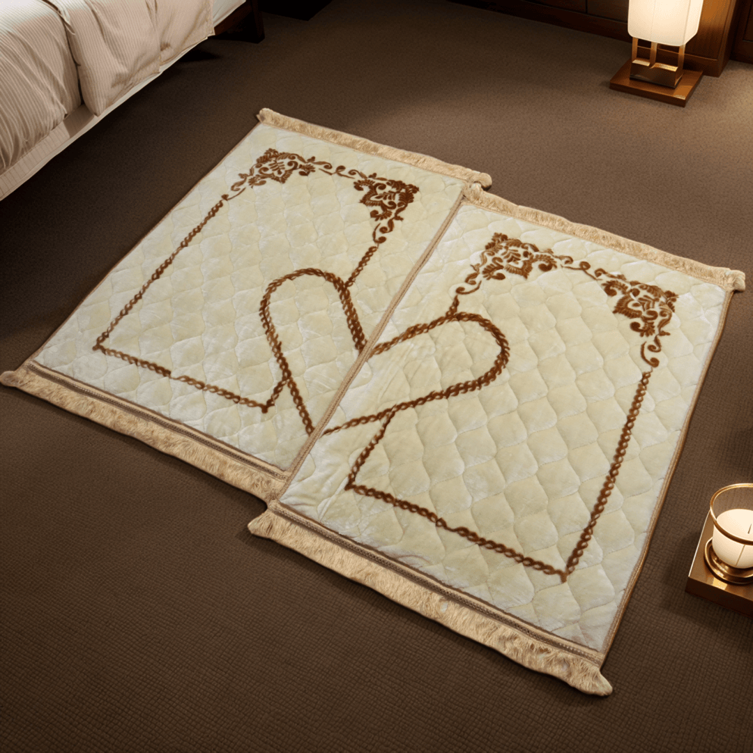 Couple Prayer Mat-Creme