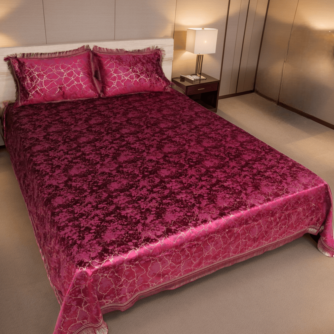 Regal Decor Bed Set Deep Pink