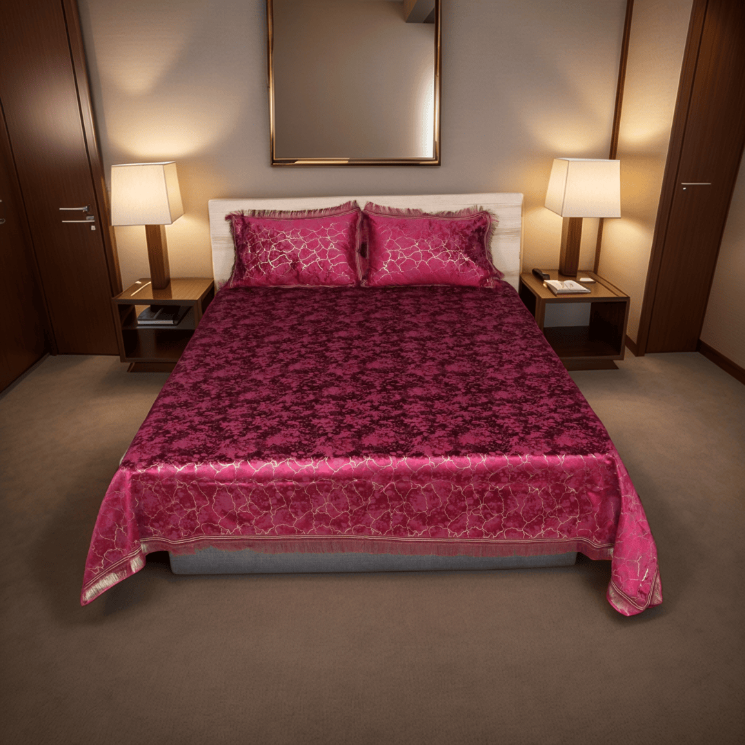 Regal Decor Bed Set Deep Pink