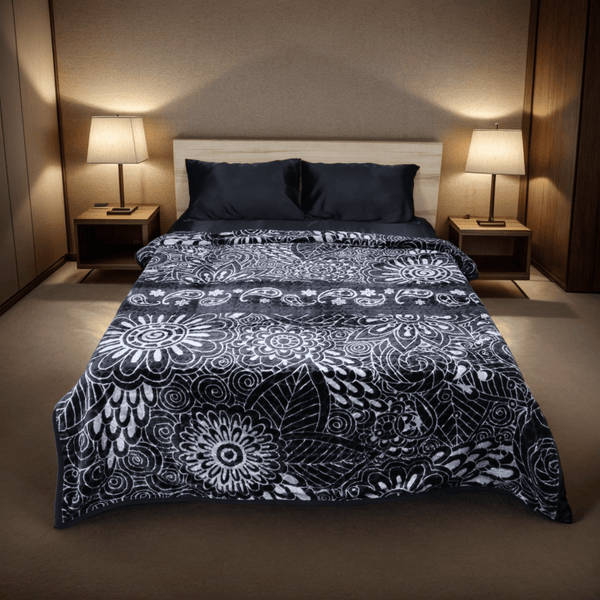 Double Bed Blanket Artistic-Slate