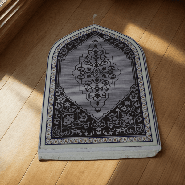 3D Janamaz Prayer Mat-Grey