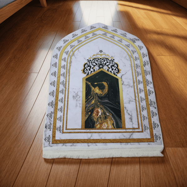 3D Janamaz Prayer Mat-Marble